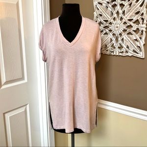 ⭐️ Z by Zohba Short Rolled Sleeve Sweatshirt Top  Soft Pink Size: LARGE